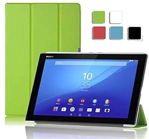 IVSO Slim Smart Sony Xperia Z4 Tablet (10.1-Inch) Case - Ultra-Slim and Ultra-light PU Le (Green)