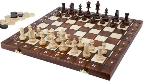 ''Senator'' European Chess, Checkers and Backgammon Set