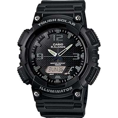 Casio Men's AQ-S810W-1A2VCF Tough Solar Analog-Digital Display Quartz Black Watch