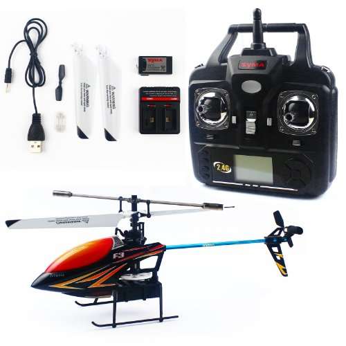 Cheerwing Syma F3 2.4g 4ch LCD Remote Control Rc Single Rotor Helicopter *Colors Vary