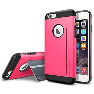 Spigen iPhone 6 Case Slim Armor S Series Azalea Pink (Kick-Stand) SGP10962