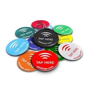 NFC tags - NTAG213 Chip - 10 Pack Keychain Free Bonus Tag - Android Writeable & Programmable
