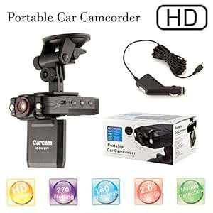 HD Car Vehicle Dash Cam Dashboard Camera IR DVR Night Vision Record ('Executive with 2.0 screen')
