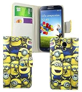 Phones Palace Despicable Me 2 Minion Book Wallet Flip PU Leather Case Cover Pouch For Samsung G