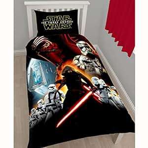 Star Wars Episode VII Kylo Ren Awaken Single Panel Duvet Cover and Pillowcase Set