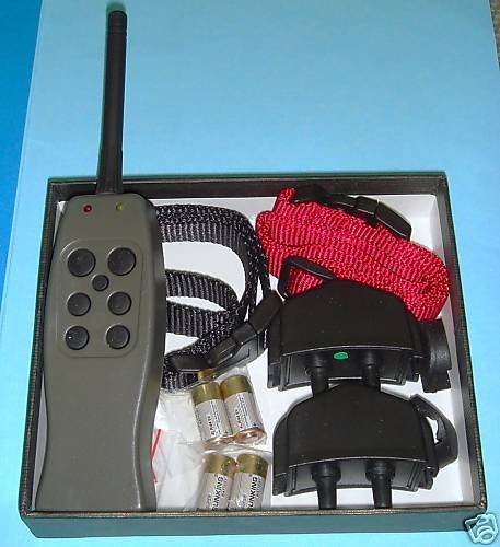 Remote Control Training Collar for 2 Dogs with Vibration and 3 Levels of Shock