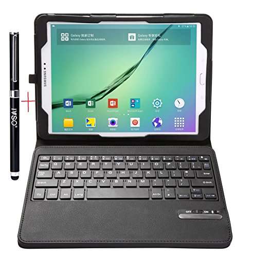 IVSO Samsung Galaxy Tab S2 9.7 Keyboard case - Ultra-Thin DETACHABLE Bluetooth Keyboard Stand Case /