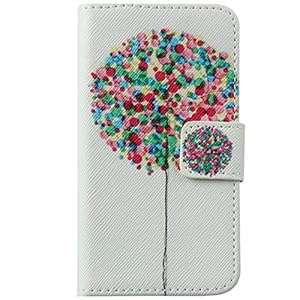 iPhone 4s CaseiPhone 4 CaseISAKEN iPhone 4s Wallet CaseLeather Case f (Colorful Graffiti Balloon)