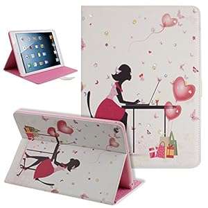 Case for iPad Air 2 Cover for iPad Air 2Ultra Slim New Apple iPad Air 2 Leather Cas (Office Lady)