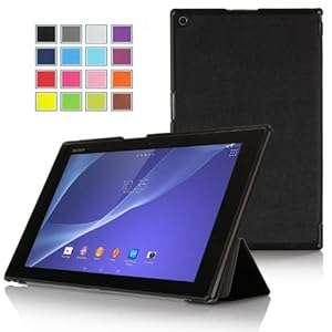 IVSO Slim Smart Cover Case for Sony Xperia Z2 Tablet with Auto Sleep/Wake Function (Black)
