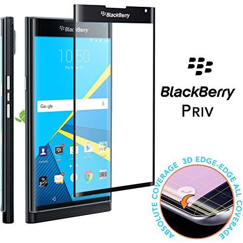 Stouch 3D Full Cover Tempered Glass Screen Protector for BlackBerry Priv - Black