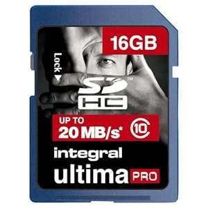 Integral 16GB UltimaPro SDHC Card 20mb/s (Class 10): Brand New (Sealed) Special Promotion
