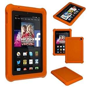 TECHGEAR Bumper Case for Fire HD 7 (2014 Edition / 4th Gen / HD7) Rugged Heavy Duty Ant (ORANGE)