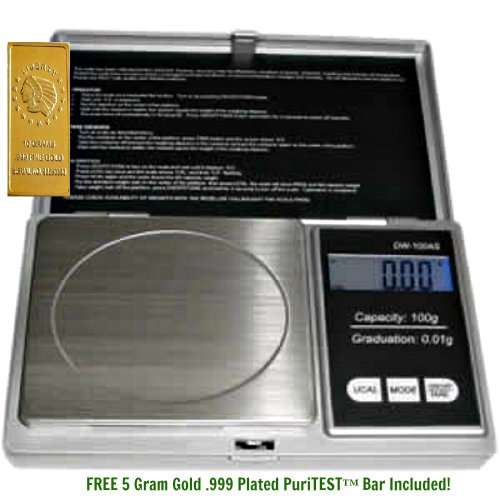 1 Digital Pocket GRAIN SCALE-Electronic Machine for Archery Arrows 100gr OR Reloading Powder + 5 Gra