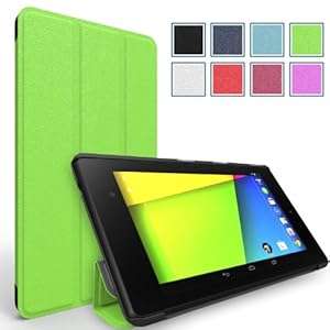 Poetic Slimline Case with Auto Wake and Sleep Function for Google Nexus 7 FHD 2nd Generat (Green)