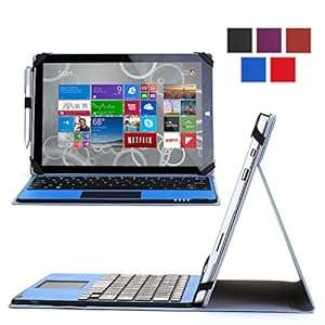 Exact Microsoft Surface Pro 3 Case [TypeFOLIO Series] - Keyboard Cover Case with Remo (Navy Blue)
