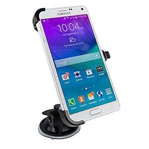 Car Windshield Mount Holder Cradle for Samsung Galaxy Note 4 with Micro USB In Car Charger