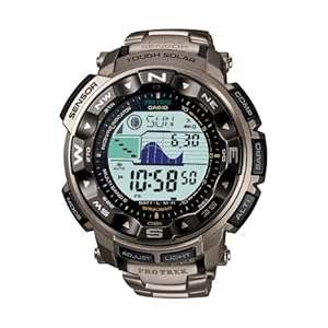 Casio Men's PRW2500T-7CR Pathfinder Triple Sensor Tough Solar Digital Multi-Function Titanium Pathfi
