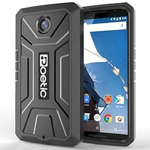 Google Nexus 6 Case - Poetic Google Nexus 6 Case [REVOLUTION Series] - Rugged Hybrid Case (Black)
