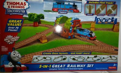 Thomas and Friends Motorized TrackMaster 5-in-1 Great Railway Train Set