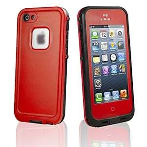 eLifeStore [IP67-Heavy Duty]Compass Underwater Diving Protective Waterpoof (WaterProof Case-Red)