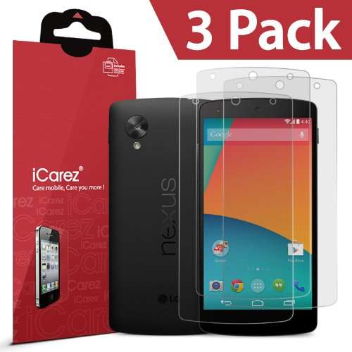 iCarez [ HD Anti Glare ] Highest Quality Premium for LG Google Nexus 5 Screen Protector Anti Fingerp