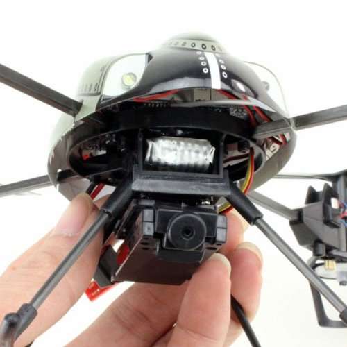 WL Toys V959 Quadcopter RC 4 Channel V989 - Future BattleShip Gatling Machine with Onboard Camera
