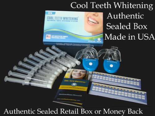 Sealed Retail Box Cool Teeth Whitening Home Teeth Whitening Kits Couples Pack 44% Carbamide Peroxide