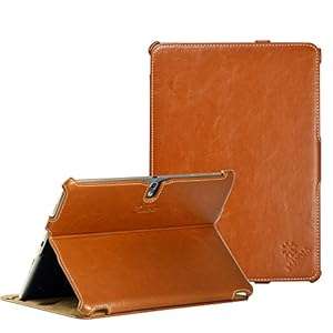 MANNA UltraSlim Samsung Galaxy Tab S 10.5 SM-T805 Case Cover | CleverStrap & AutoSleep | Brown