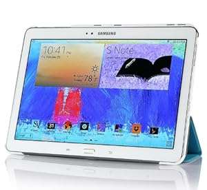 IVSO Slim Smart Cover Case for Samsung Galaxy Note 10.1 2014 Edition Tablet with Auto Slee (Blue)