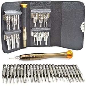 25 in 1 Proffessional Toolkit including: Pentalobe Torx Phillips Screwdrivers for IPhone / iPad