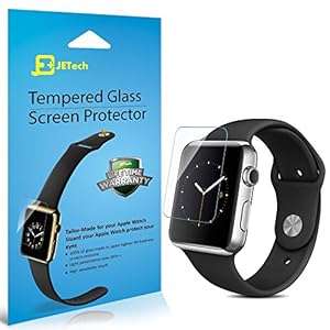 Apple Watch Screen Protector JETech 38mm Premium Tempered Glass Screen Protector (Tempered Glass)