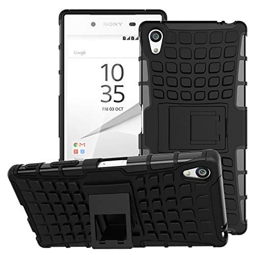 Sony Xperia Z5 Premium Case - MoKo Heavy Duty Rugged Dual Layer Armor with Kickstand Protective Cove