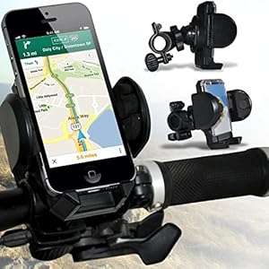 ( Black ) Samsung Galaxy S5 mini Duos Bicycle Bike Mount Holder Support Stand Cradle Handlebar Suppo