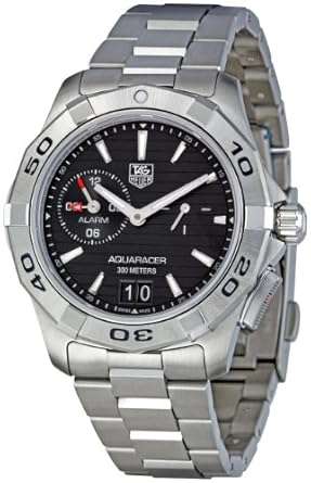**R33000**TAG Heuer Men's WAP111Z.BA0831 Aquaracer Black Dial Watch