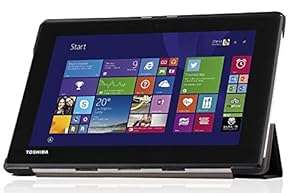 IVSO Toshiba Satellite Click Mini 8.9-Inch Laptop - Ultra-Slim and Ultra-light PU Leather (Black)