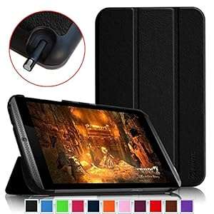 Fintie NVIDIA SHIELD Tablet SmartShell Case - Ultra Slim Lightweight Stand Cover with Aut (Black)