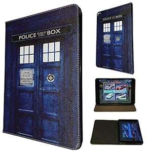 Doctor Who Tardis Police Call Box Case Design Fashion Trend TPU Leather Flip 3D (ipad air 1 2013)