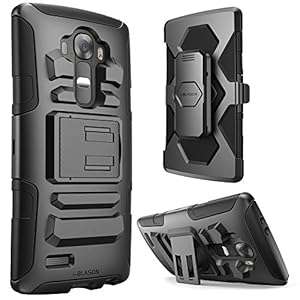 LG G4 Case i-Blason Prime [Kickstand] Heavy Duty [Dual Layer] Combo Holster Cover case with [Lo