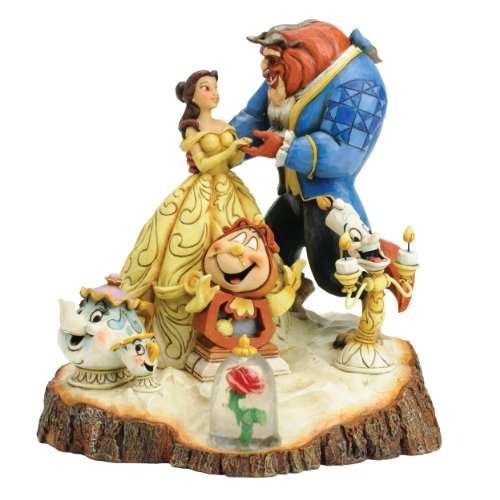 Disney Traditions Carved by Heart Beauty and Beast Figurine