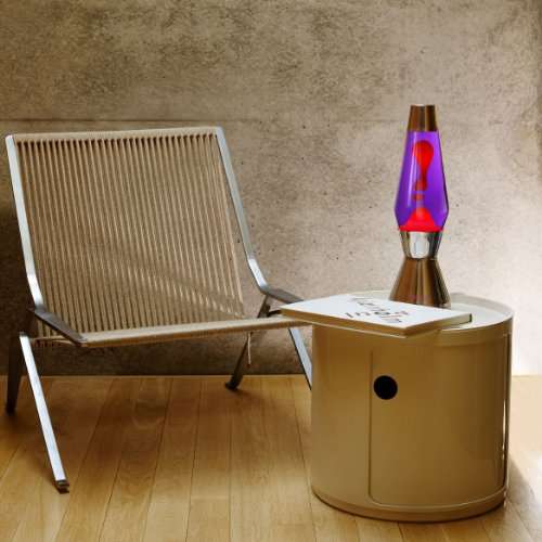 Lava Lamp Violet Red, Retro Lava The Original Mathmos Astro Lamp