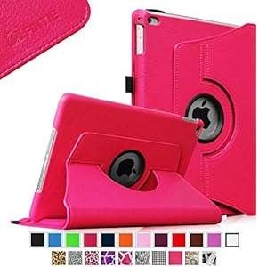 Fintie Apple iPad Air 2 Case - 360 Degree Rotating Stand Case Cover with Auto Sleep / (*Magenta)
