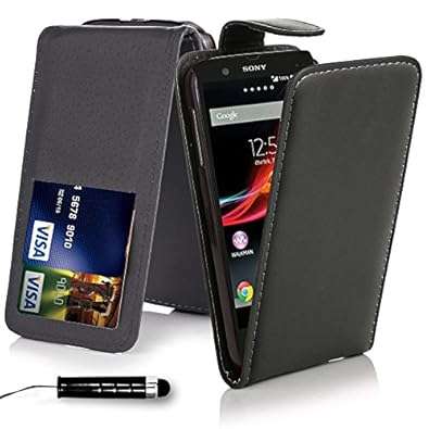 Sony Xperia E4G - Quality Premium Pu Leather Flip Wallet Case Cover Pouch Screen Protector Wit