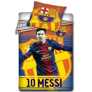FC Barcelona Messi Winter Design Duvet Cover and Pillowcase Set