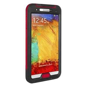 Seidio CSWSSGT3-BR OBEX Waterproof Case for Samsung Galaxy Note 3 - Black/Red