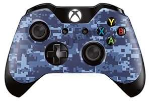 Xbox One Controller/Gamepad Skin / Cover / Vinyl Wrap - Blue Digital Camouflage Desig