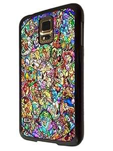 Characters Disney Stained Glass Cute Design Samsung Galaxy S5 Mini CASE BACK Cover