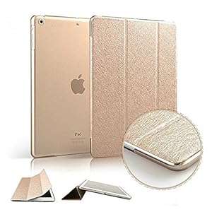 RXYYOS Apple ipad mini 1/ Apple ipad mini 2 Case - Ultra Slim Leather Cover Case PU Stan (golden)