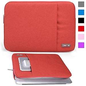 Lacdo 11-11.6 Inch Waterproof Neoprene Sleeve Case Bag / Notebook Computer Case / Briefcase (Red)