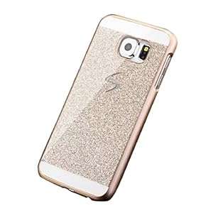 CulaterLuxury Diamond Crystal Rhinestone Case Cover for Samsung Galaxy S6 Edge (Gold) (Glod)